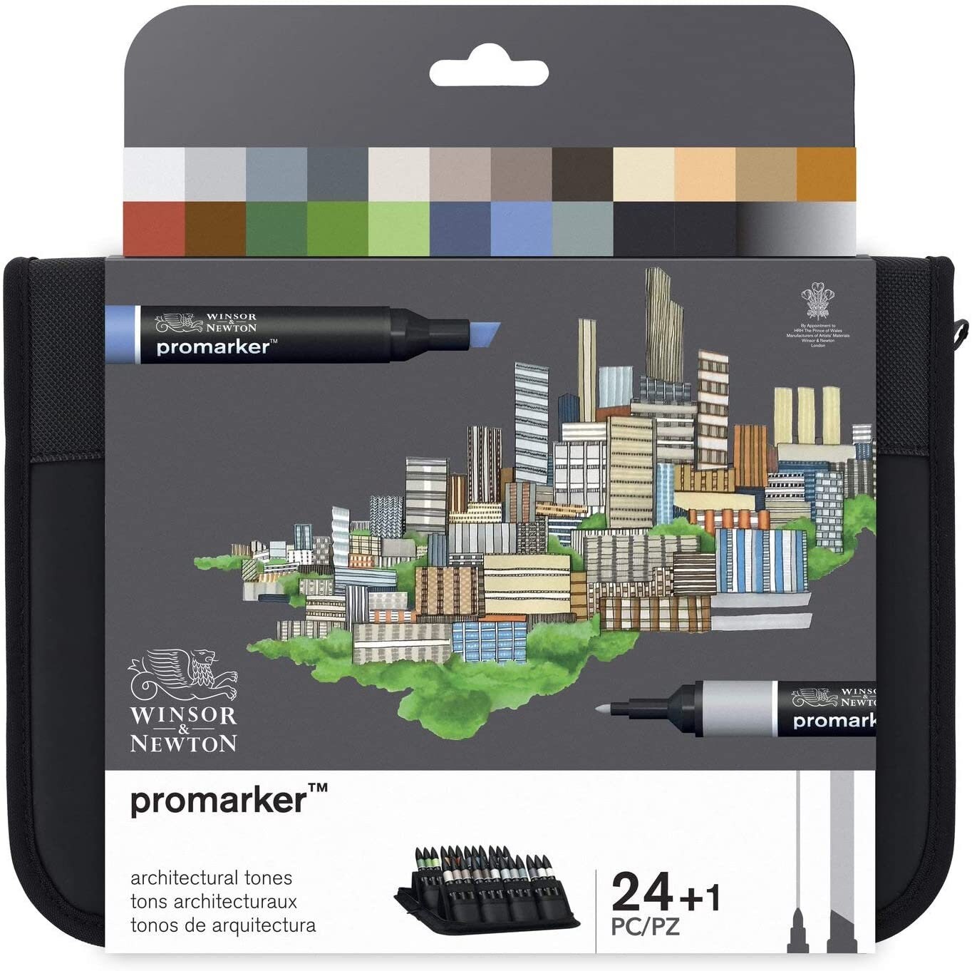 winsor & newton promarker architecture wallet of 24