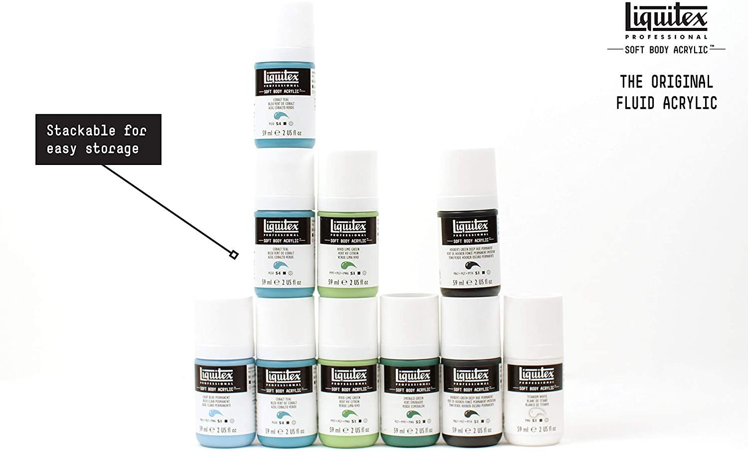 LIQUITEX Acrylic Essentials Paint Set of 12 X 22 Ml Soft Body Etsy UK