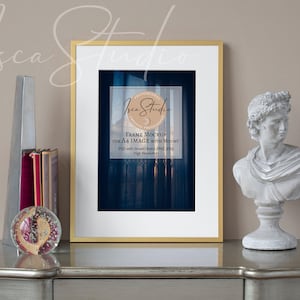 Gold Frame Mockup, A4 print, Ikea Frame Lomviken, Styled Photography, Digital Download Mockup, Mockup artwork, Contemporary Frame Mockup