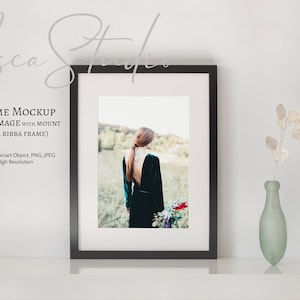 Black Frame Mockup, A4, A3, Ikea Ribba, Styled Photography, Instant Digital Download Mockup, Mock Up Wall Art, Minimalist Frame Mockup