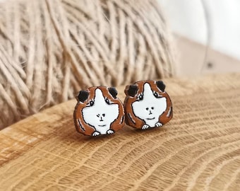 Guinea pig Earrings, Handmade kids earrings, guinea pig accessories, guinea pig memorial