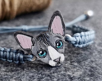 Sphynx Sphinx Cat bracelet Cat Mom Jewelry