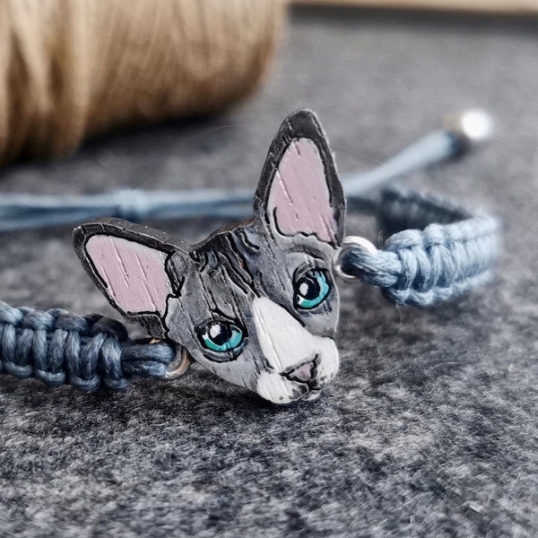 Sphynx Sphinx Cat bracelet Cat Mom Jewelry