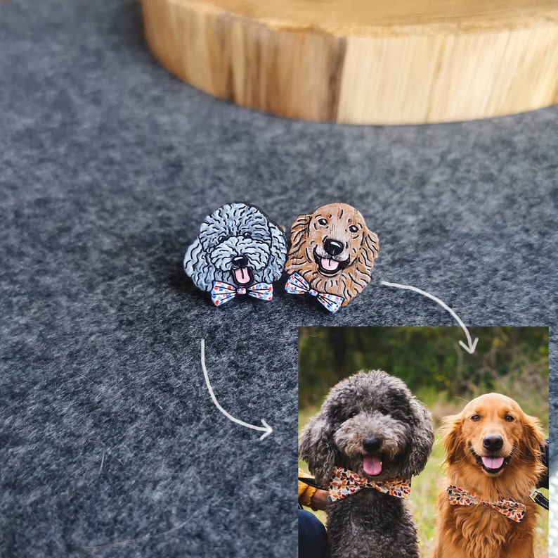 Custom Pet Cufflinks, Personalized dog cufflinks, mens accessory, wedding cufflinks, groomsmen cufflinks image 5
