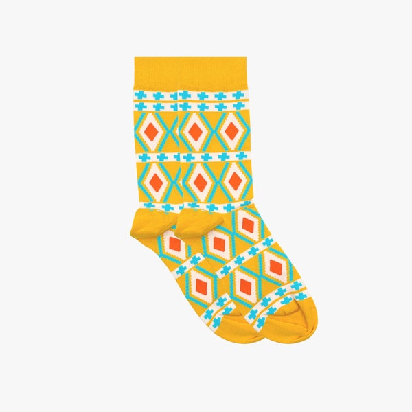 Nomad Socks | Cotton Unisex Socks | African Socks | Premium Socks | Patterned Socks | Afrocentric Gifts