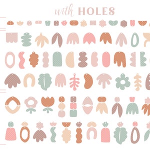 SVG Orecchino Download immediato Big Bundle Modelli di gioielli Geo Organico Astratto Mega fai da te progetta il tuo file di taglio PNG JPG dxf