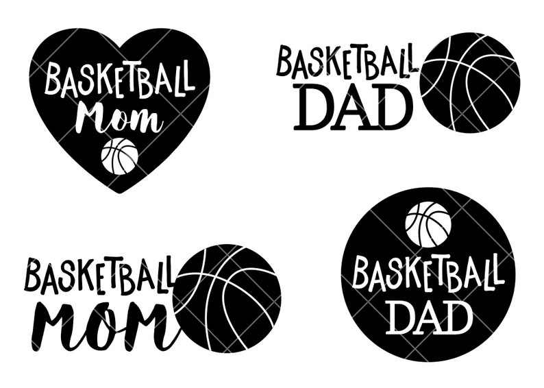 Download BASKETBALL Mom & Dad SVG PNG Jpg Clip Art Cut File Bundle ...
