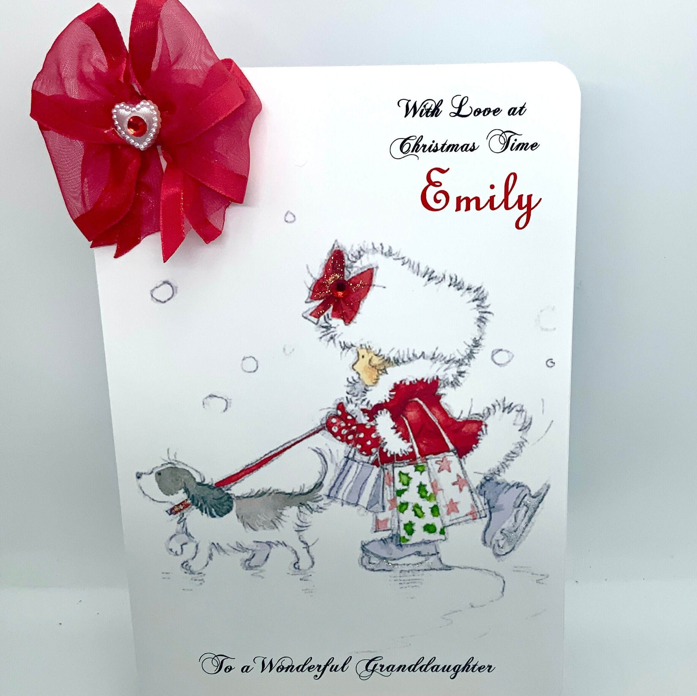 Personalised Christmas Card With Etsy UK