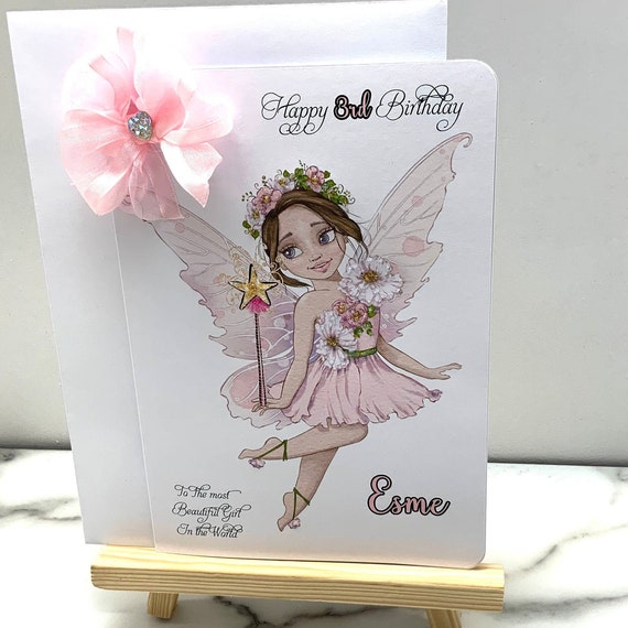 Fairy Personalised Birthday Card /princess Fairypersonalised | Etsy