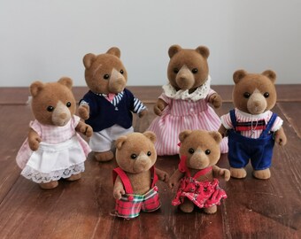 calico critters brown bear family