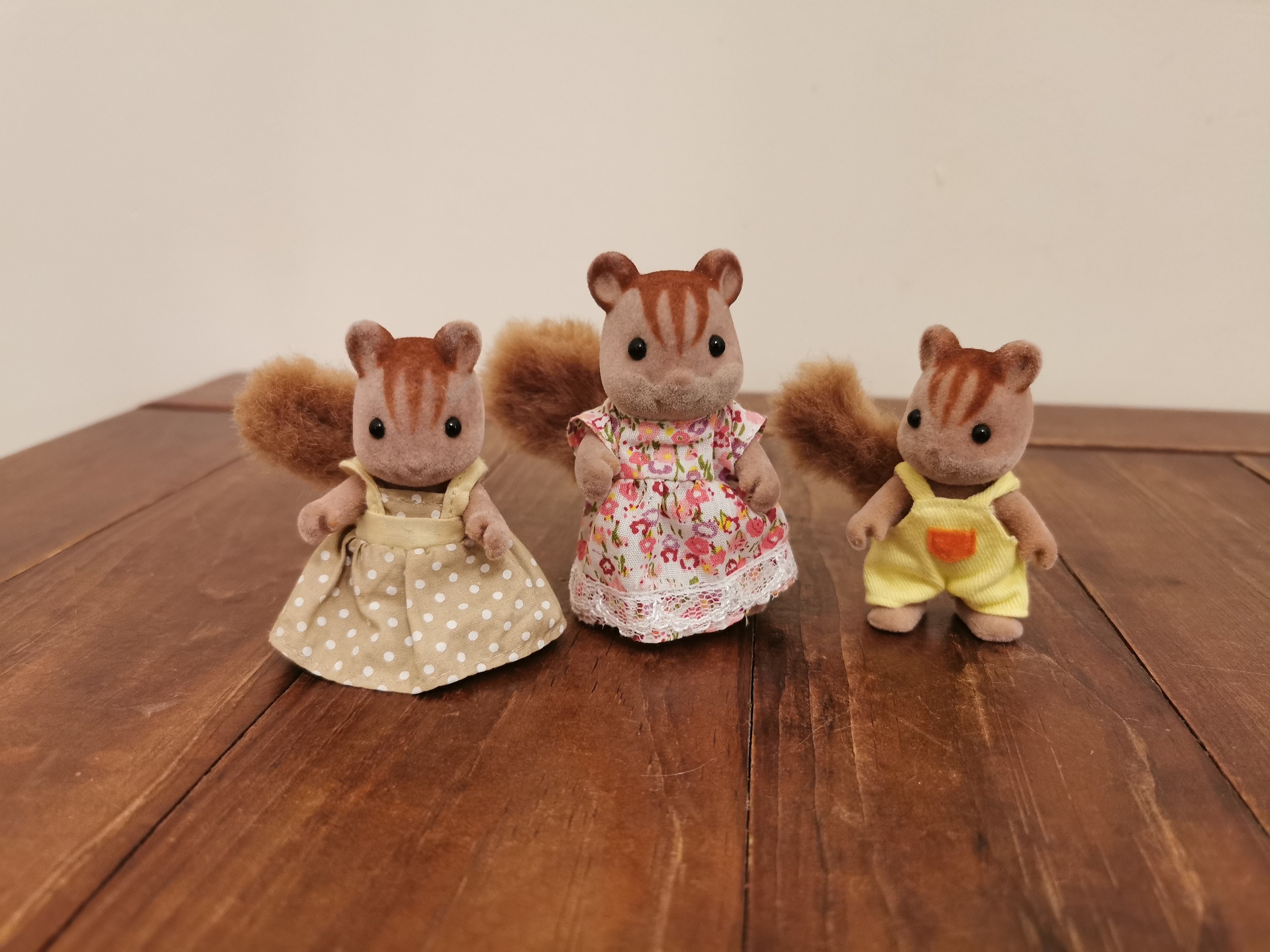 Sylvanian Families Walnut Squirrel Family Calico Critters Etsy