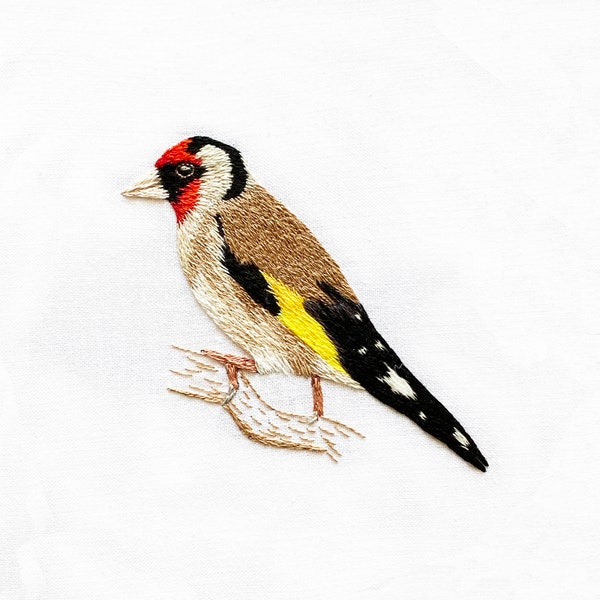 Goldfinch Embroidery Kit | Goldfinch Needle Craft Kit | Wildlife Embroidery Kit | Bird Embroidery Kit | DIY Embroidery Project | Gold Finch