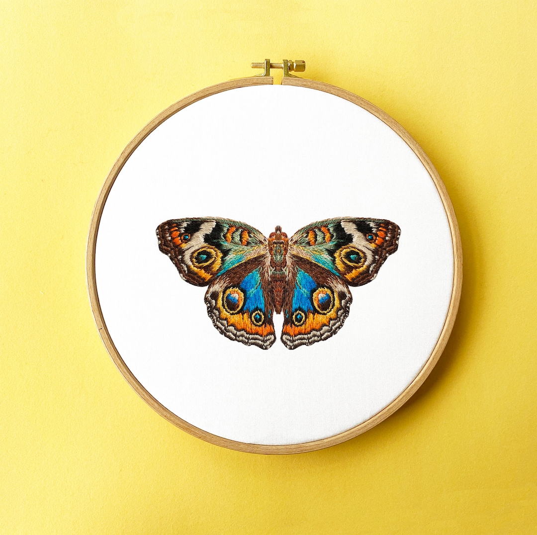 Buckeye Butterfly Embroidery Pattern: Detailed Instructions (PDF ...