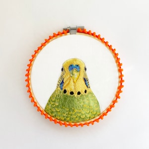 Budgie Embroidery Kit: Complete DIY Bird Craft