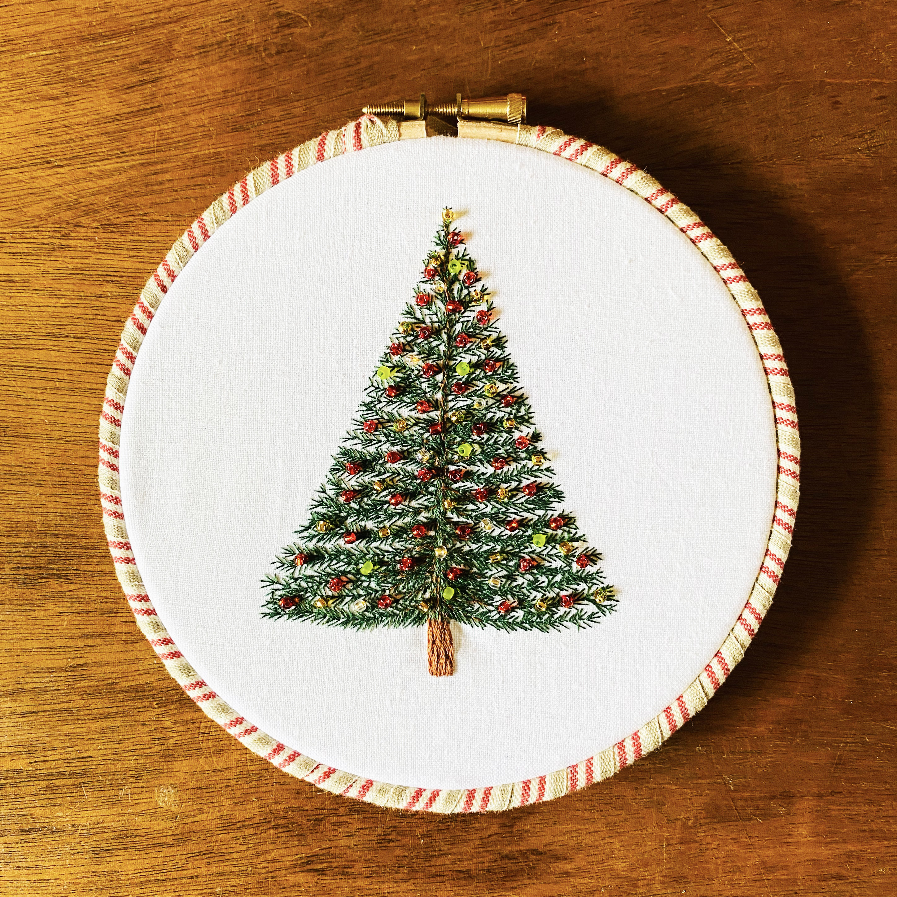 Eighth Day of Christmas Embroidery Kit