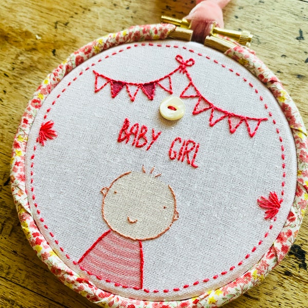 Beginners Baby Embroidery Kit | Easy sewing kit | Colour embroidery printed pattern kit | simple embroidery kit | easy embroidery