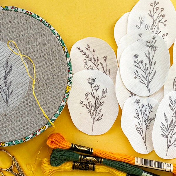 Dissolvable Embroidery Patterns Etsy