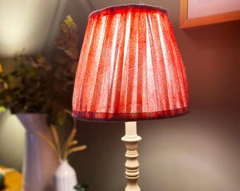 Handmade Gathered Fabric Lampshade: French Cottage Style