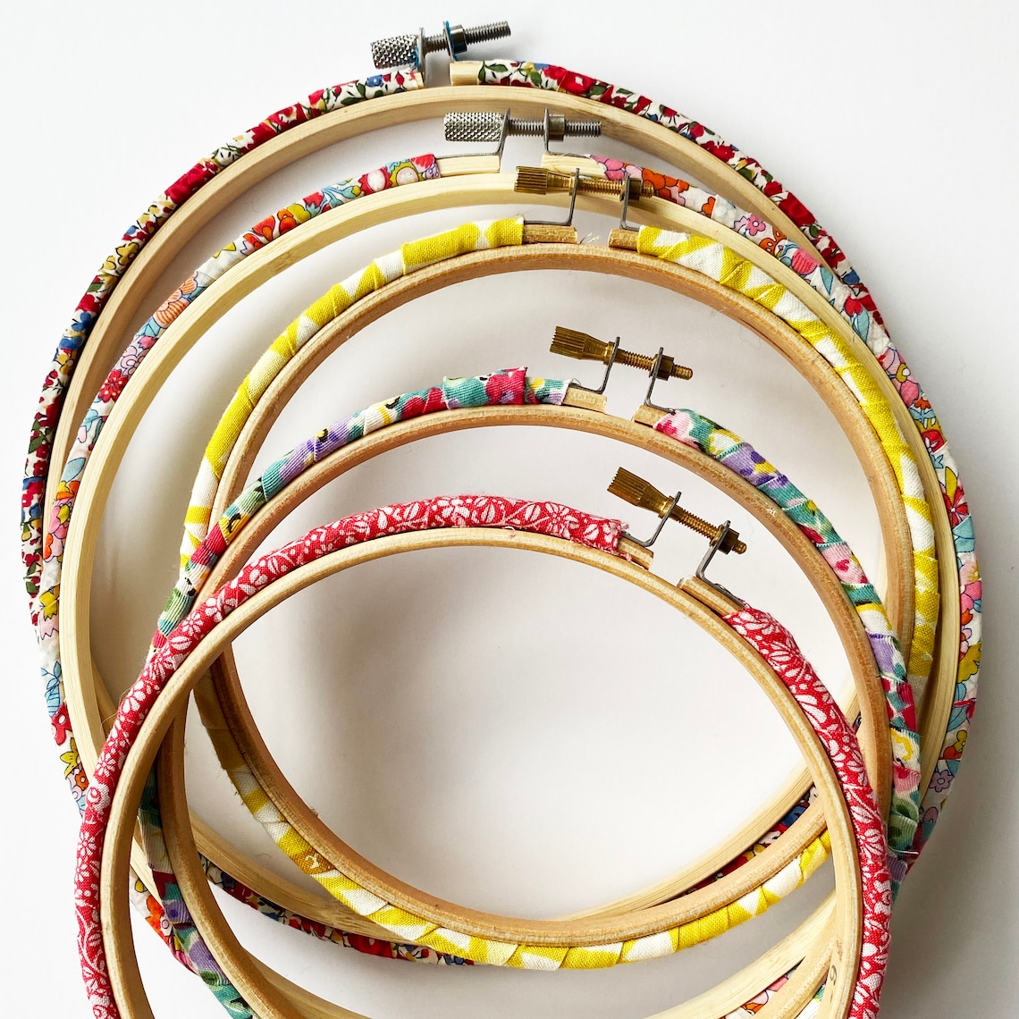 Fabric Covered Embroidery Hoops Covered Embroidery Hoops - Etsy UK