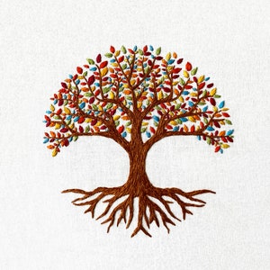 Tree of Life Complete Embroidery Kit | Beginners Embroidery Kit | DIY Embroidery Project | Easy Embroidery | Embroidery Kit Gift | Rainbow