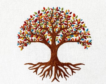 Tree of Life Complete Embroidery Kit | Beginners Embroidery Kit | DIY Embroidery Project | Easy Embroidery | Embroidery Kit Gift | Rainbow