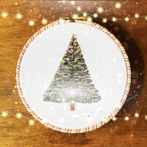 Perlen Weihnachtsbaum Stickpackung: DIY Winter Holiday Craft