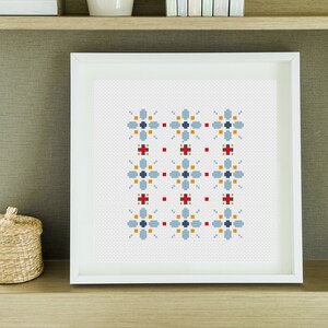Complete Cross Stitch Kit |  Floral Cross Stitch |  Beginners Cross Stitch Kit | Flowers Cross Stitch | Cross Stitch Kit | Floral Kit