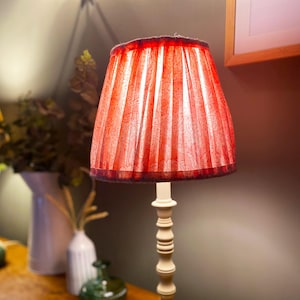 Handmade Pink Floral Lampshade: French Cottage Style