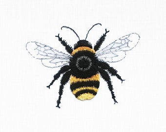 Bumble Bee Complete Embroidery Kit | Bee Embroidery Pack | Bee Embroidery Project | Summer Embroidery Project | Bee Sewing Kit | Bridgerton