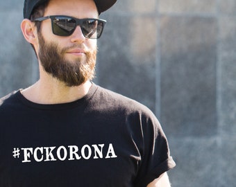 Anti-Virus T-Shirt #FCKORONA Black for Men MF-4029-M-05