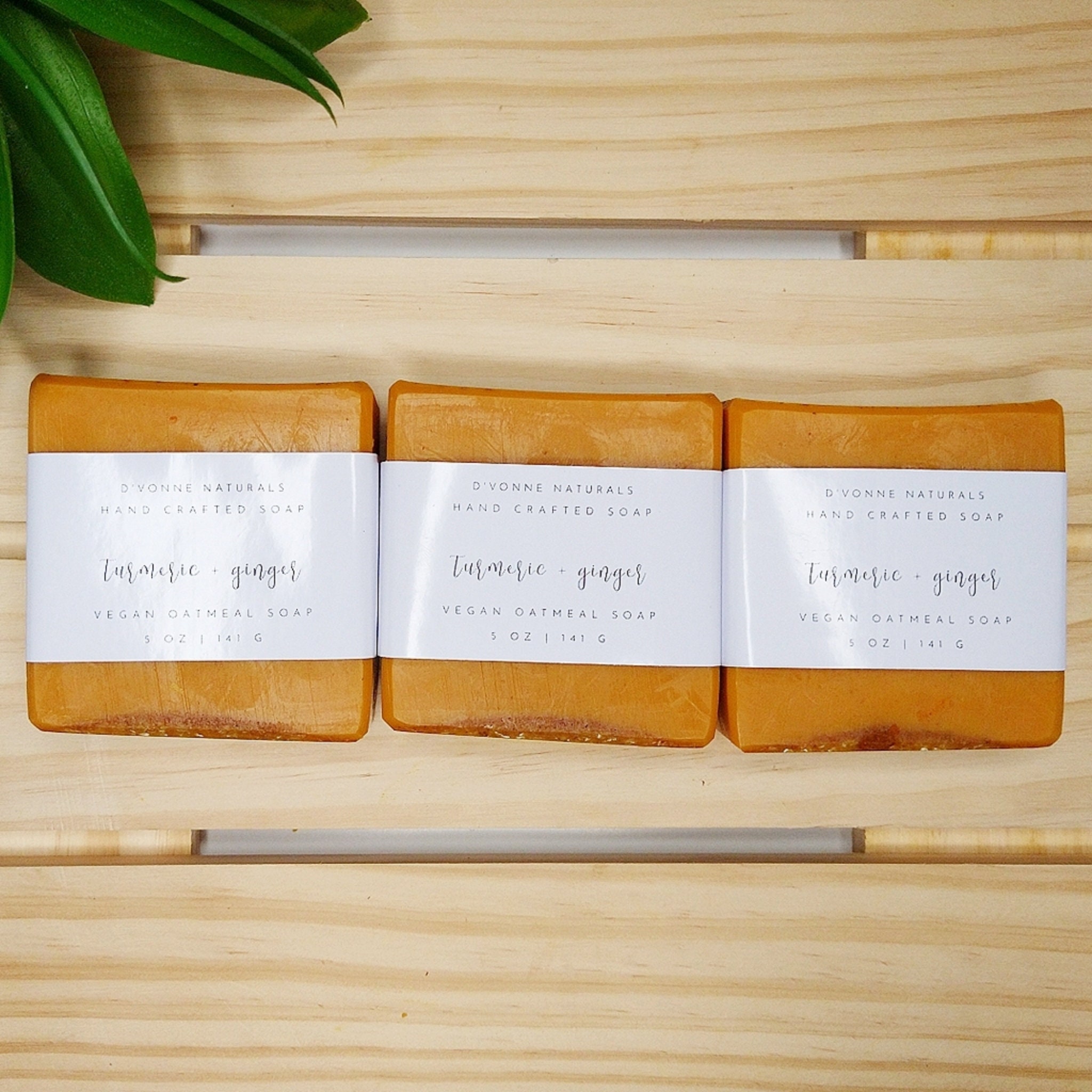 Vegan Turmeric & Ginger Oatmeal Face and Body Soap Bar Etsy
