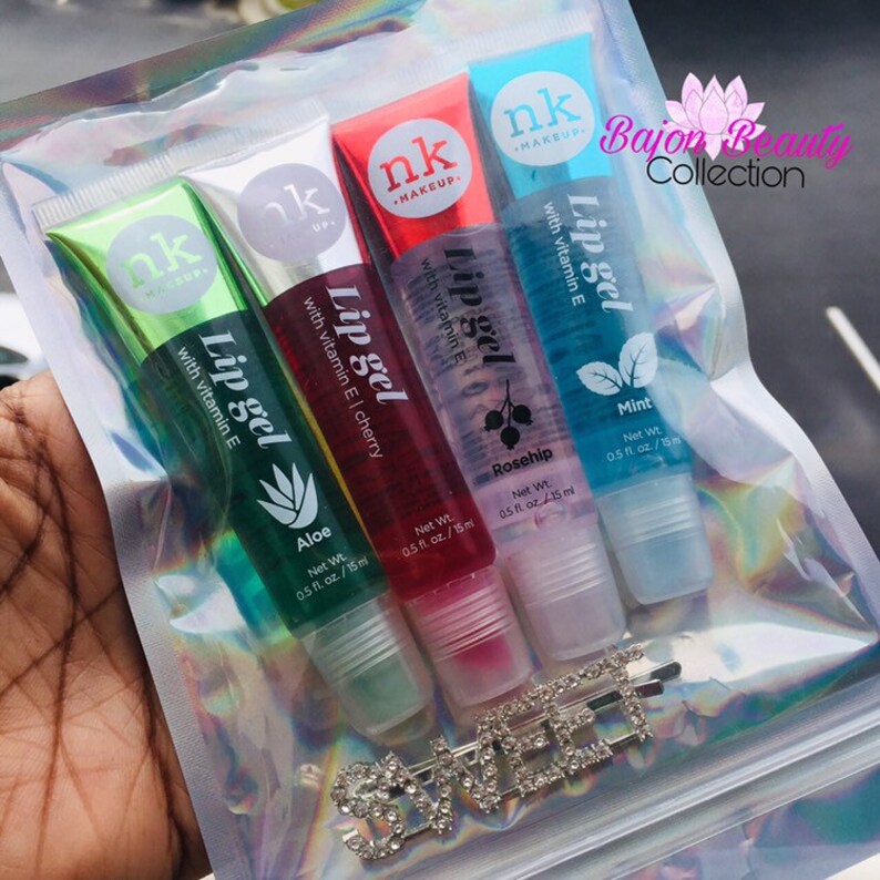 NK Lip Gel Set Flavored Lipgloss Lip Gloss Bundles Lip Etsy