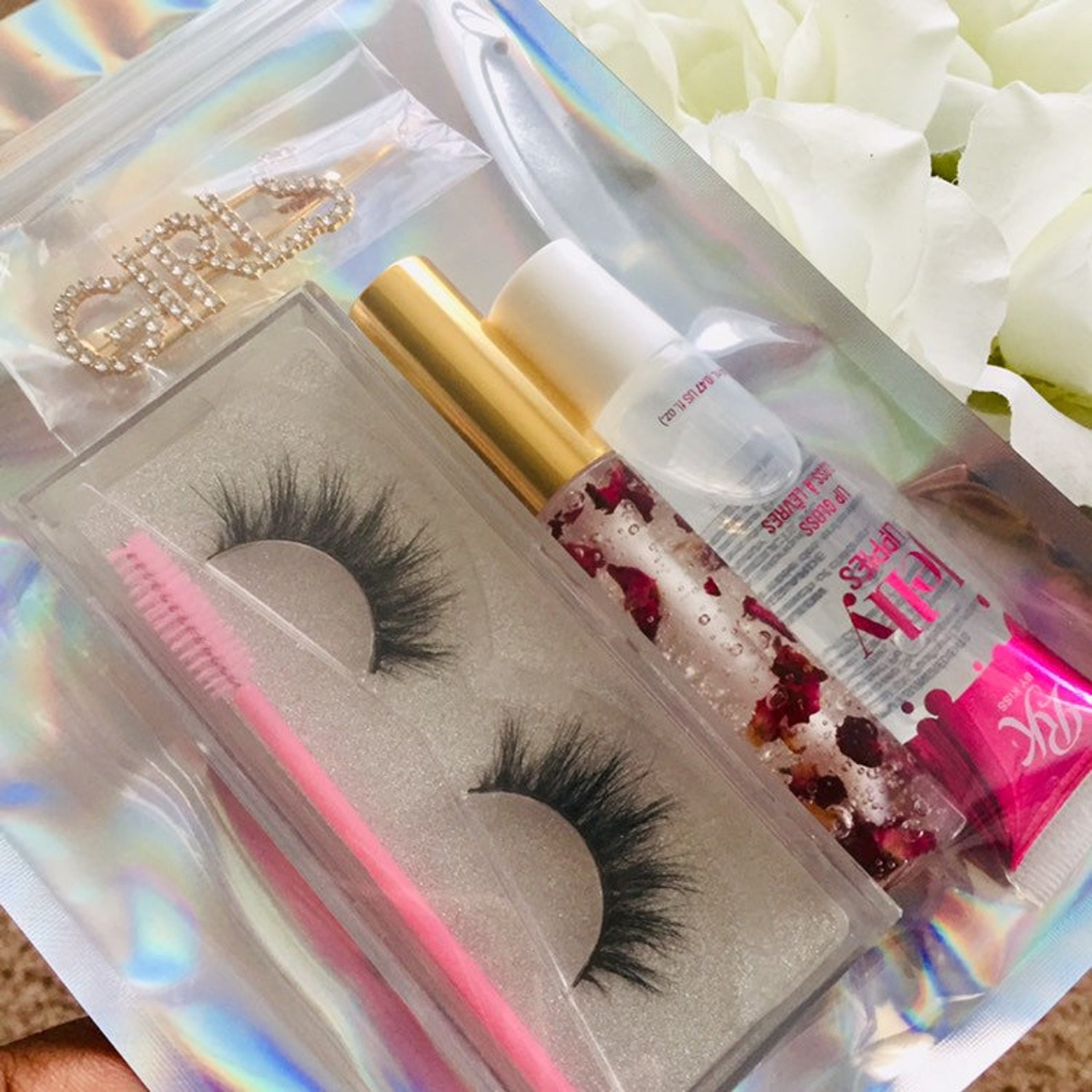 Lashes and Lip Gloss bundles 3D Mink Lashes Lip Gloss and Etsy