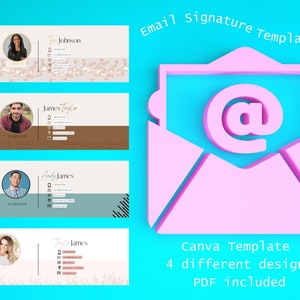 Professional Email signature, gmail signature, email template, signature template, email marketing, clickable signature, digital signature