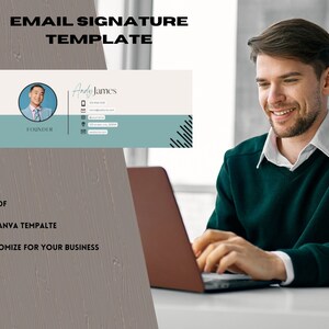 Email signature, gmail signature, email template, signature template, marketing, clickable signature, digital signature, branding template