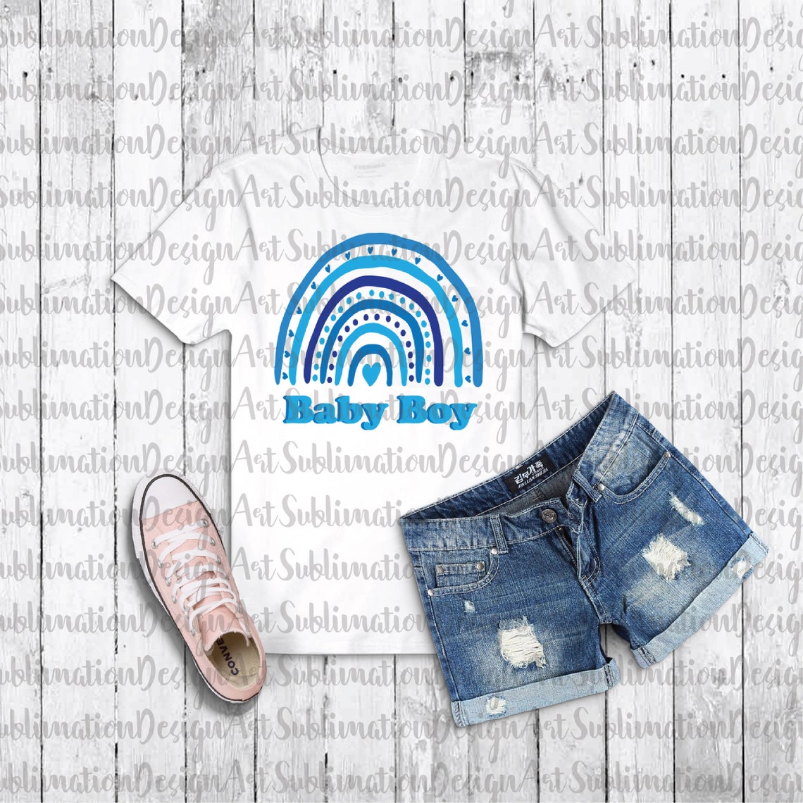 Baby Boy Sublimation Design Baby Boy Rainbow PNG Baby Boy Etsy