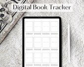 Digital Book Tracker | Reading Planner Journal Page | GoodNotes | Instant Download PDF | Reading Log |  Book Cover | Minimal Book Review
