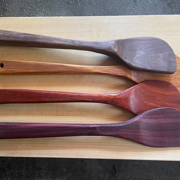 Handmade Exotic and Domestic Hard Wood Spatulas