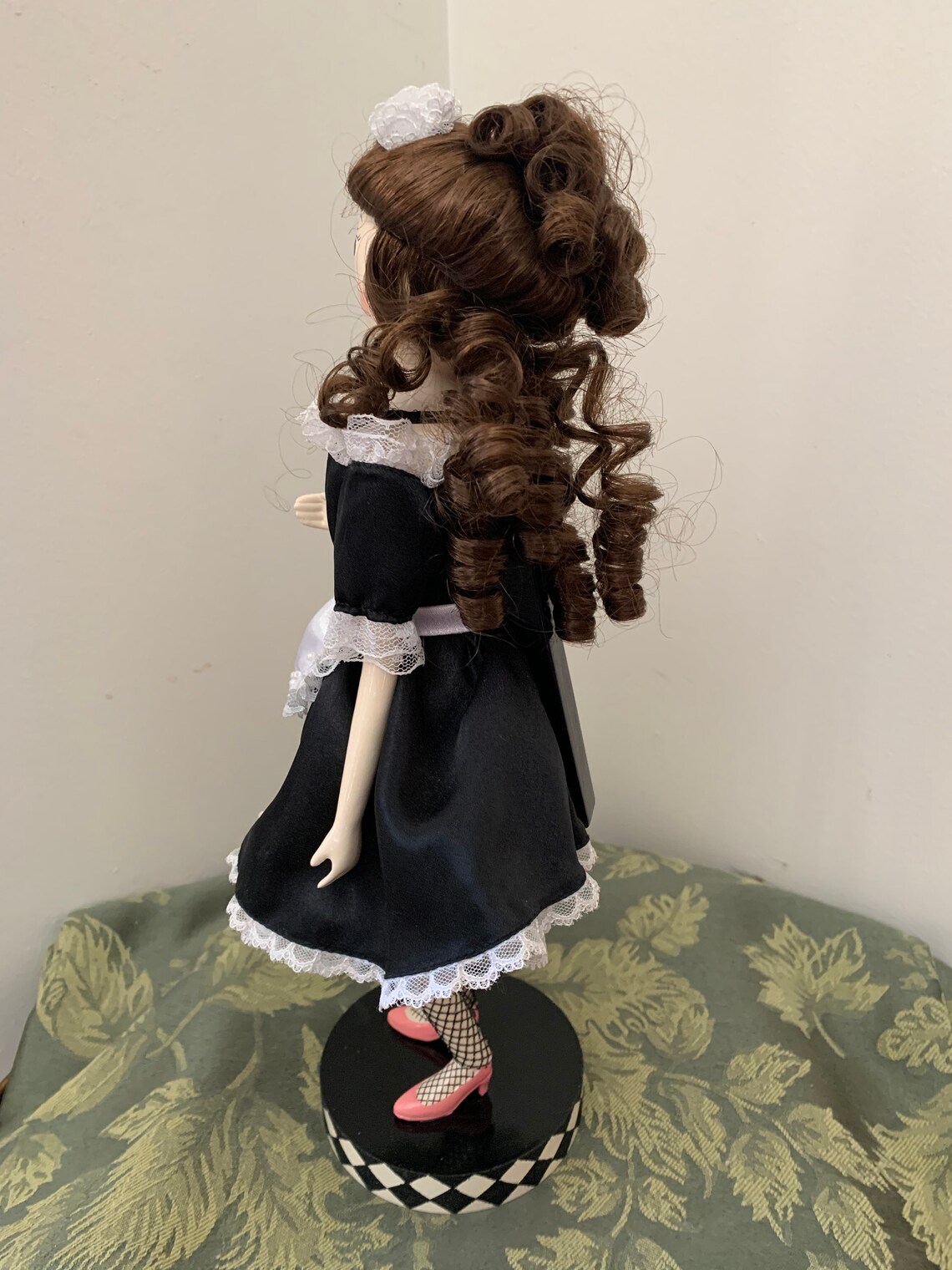 Vintage French Maid Wooden Nutcracker Etsy