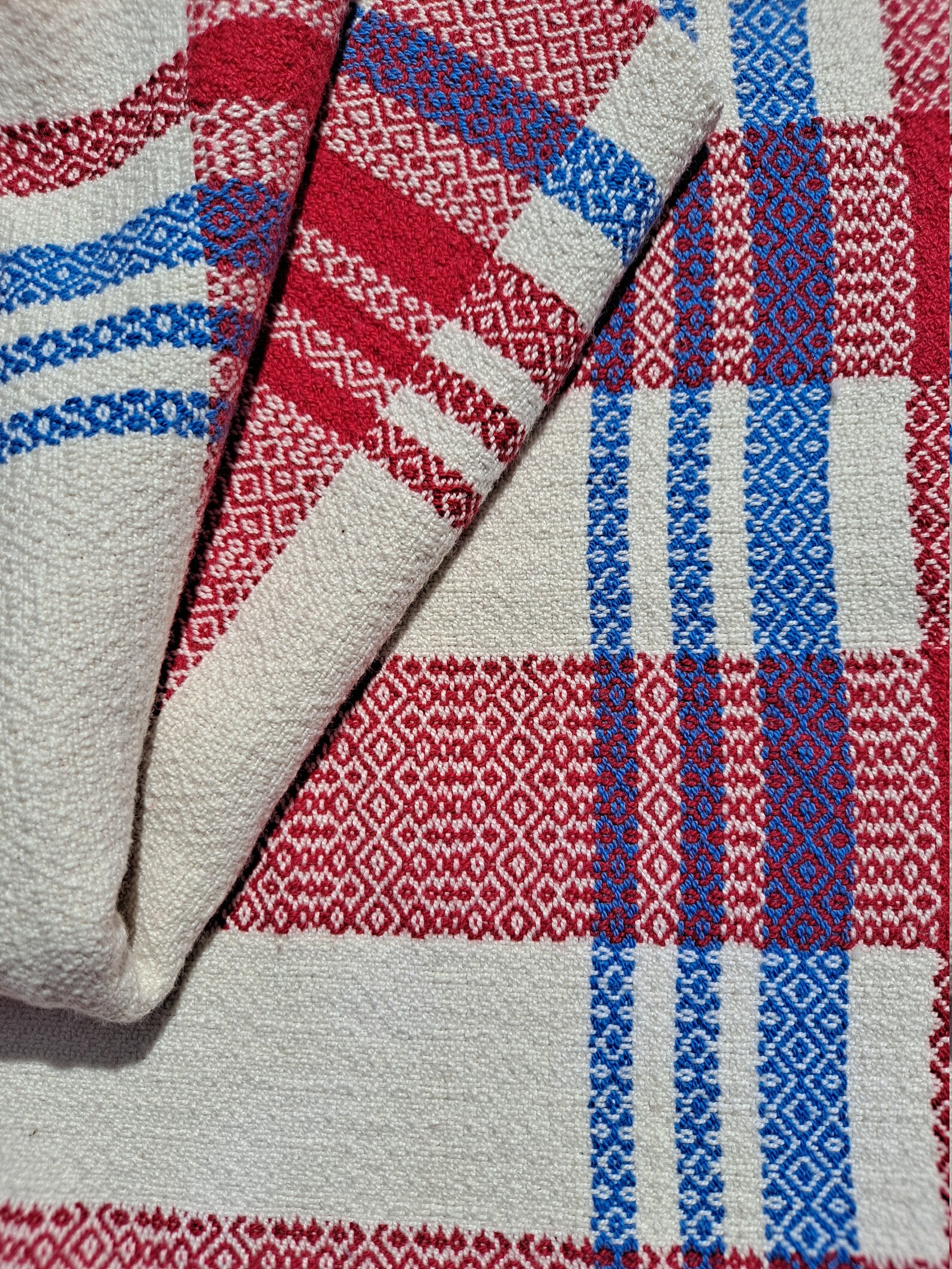 Toallas tejidas a mano rayas rojas y blancas | Etsy