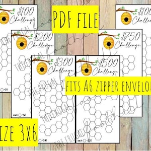 Beehive Savings Challenge Bundle || Cash Stuffing || Low Income || Digital