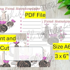 Sinking Fund Randomizer: A6 Cash Budgeting Tool (PDF Downloadable Files Included)