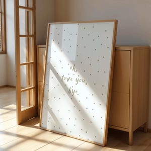 Olivia Dean / Póster con letra de canción / Ok, te amo, adiós / Hombre, te necesito / Impresión de "El arte de amar" / Decoración de pared / Lunares