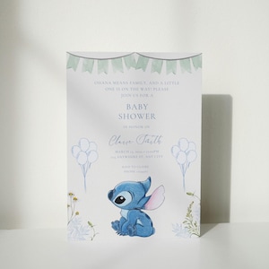 Faire-part pour baby shower, modèle d'invitation modifiable, carte numérique