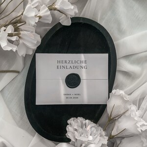 Hochzeit Einladung Fensterfalz | Set Papierkarte und Acrylglas | Hochzeitseinladung | Einladungskarte | Individuell | Plexiglas | Altarfalz