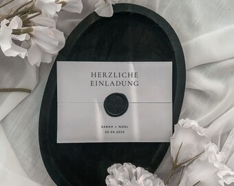 Wedding invitation window fold | Set paper card and acrylic glass | Wedding invitation | Invitation card | Individual | Plexiglass | Altar fold