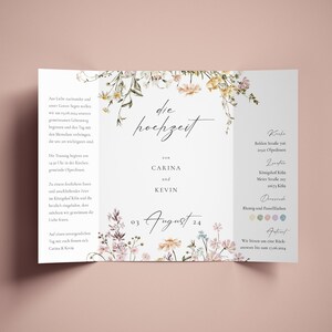 Hochzeit Einladung Fensterfalz | Hochzeitseinladung | Einladungskarte | Kostengünstig | Individuell | elegant | modern | Individuell