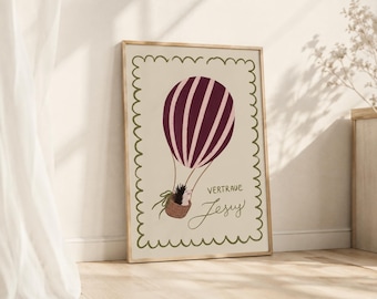 Christian children's poster "Trust Jesus" – Beautiful poster for the children's room | Bible verse wall art | Christian decoration