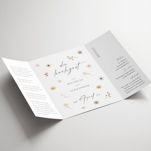 Hochzeit Einladung Fensterfalz | Hochzeitseinladung | Einladungskarte | Kostengünstig | Individuell | elegant | modern | Individuell