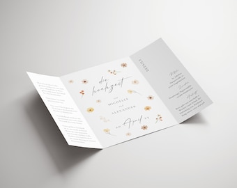 Wedding invitation window fold | Wedding invitation | Invitation card | Affordable | Individual | elegant | modern | Individual